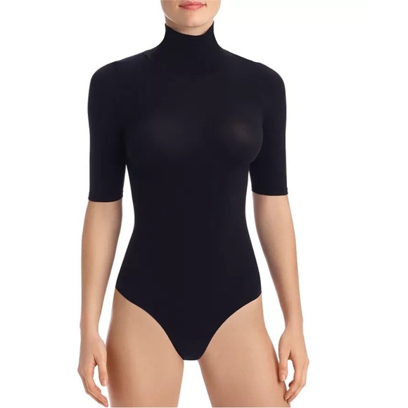 Commando Ballet Short Sleeve Turtleneck Bodysuit - Picture 1 of 2